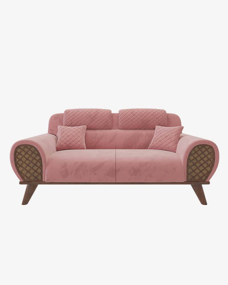 Wooden Double Sofa-HSDC-339